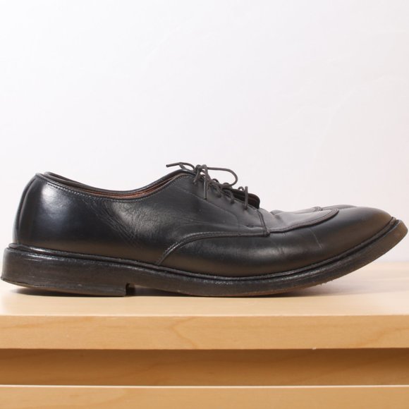 Allen Edmonds Men's Shoe 🇺🇸 Walton Round Apron-toe Derby 11D Black GUC - Picture 3 of 8